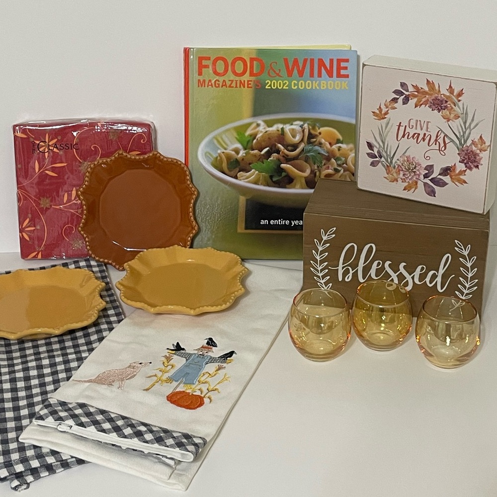 FALL THANKSGIVING Lot Kitchen Home Decor Dining Cooking